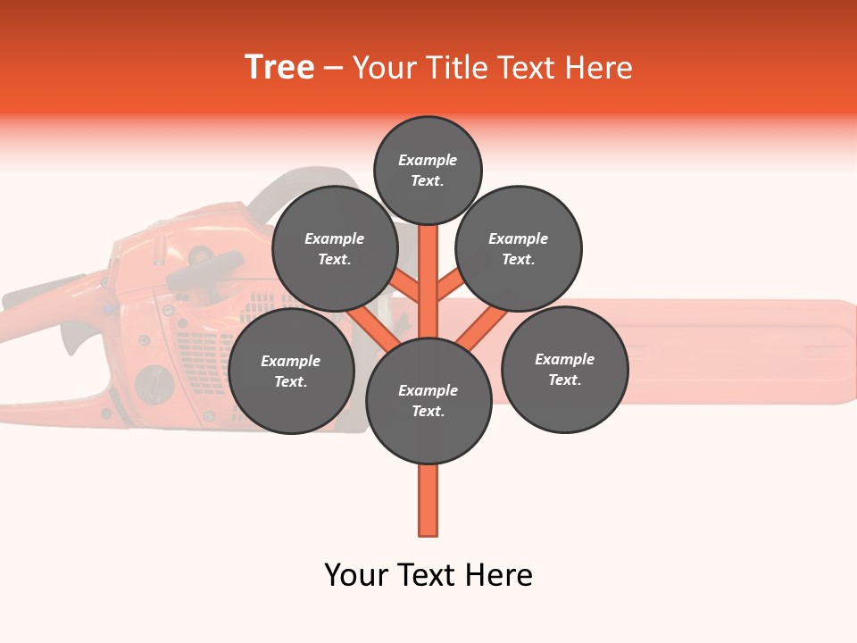 Forest Power Saw Man PowerPoint Template