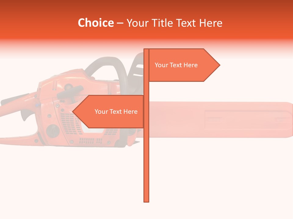 Forest Power Saw Man PowerPoint Template