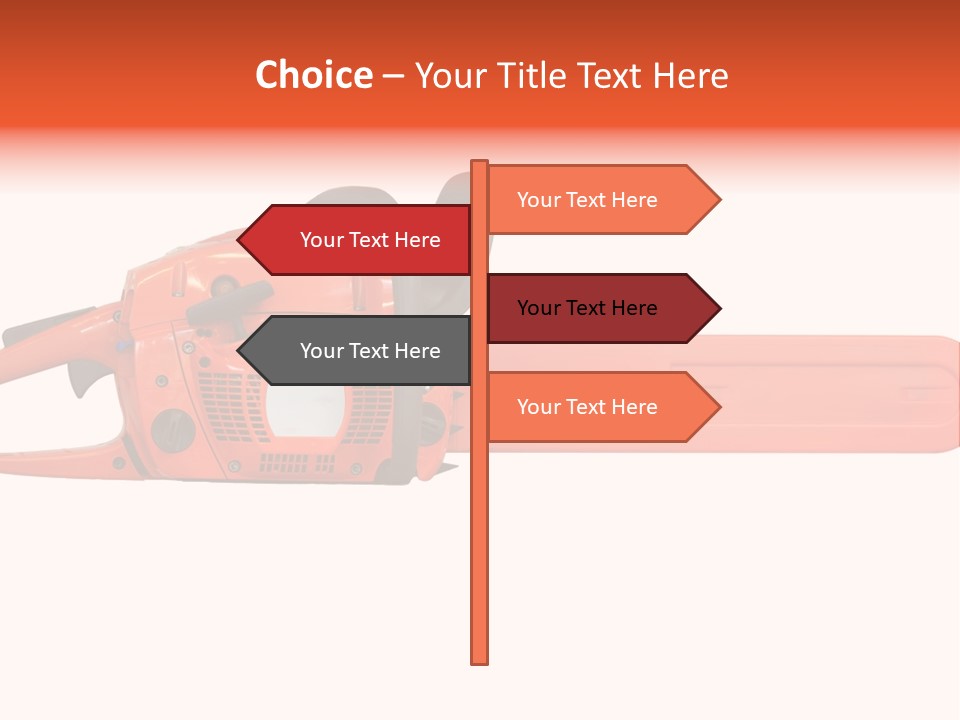 Forest Power Saw Man PowerPoint Template