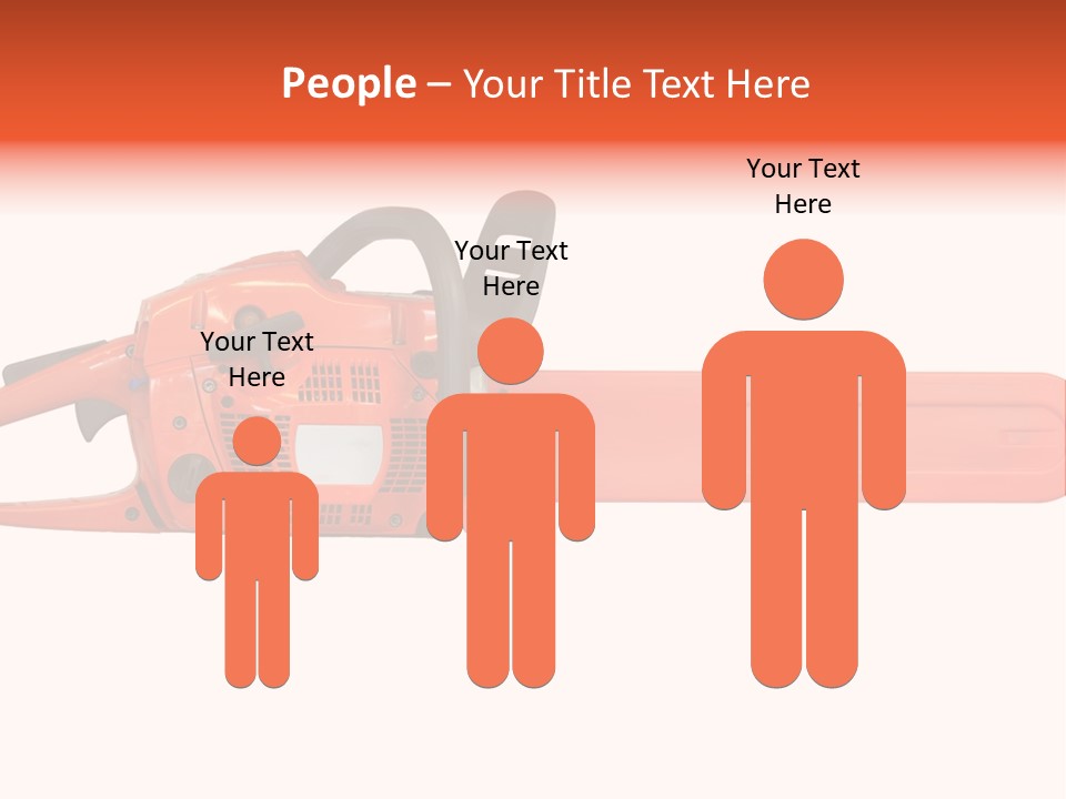 Forest Power Saw Man PowerPoint Template