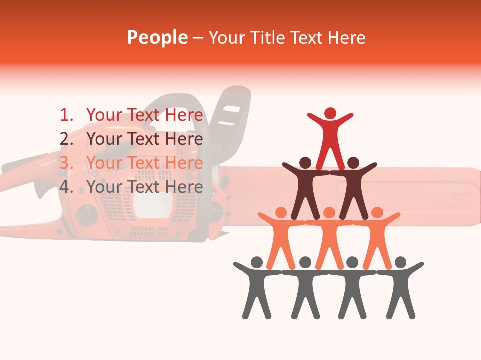 Forest Power Saw Man PowerPoint Template