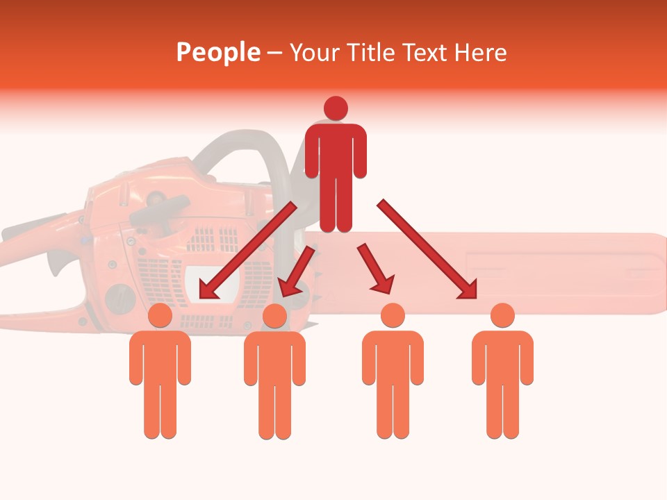 Forest Power Saw Man PowerPoint Template