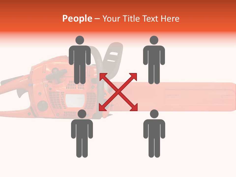 Forest Power Saw Man PowerPoint Template