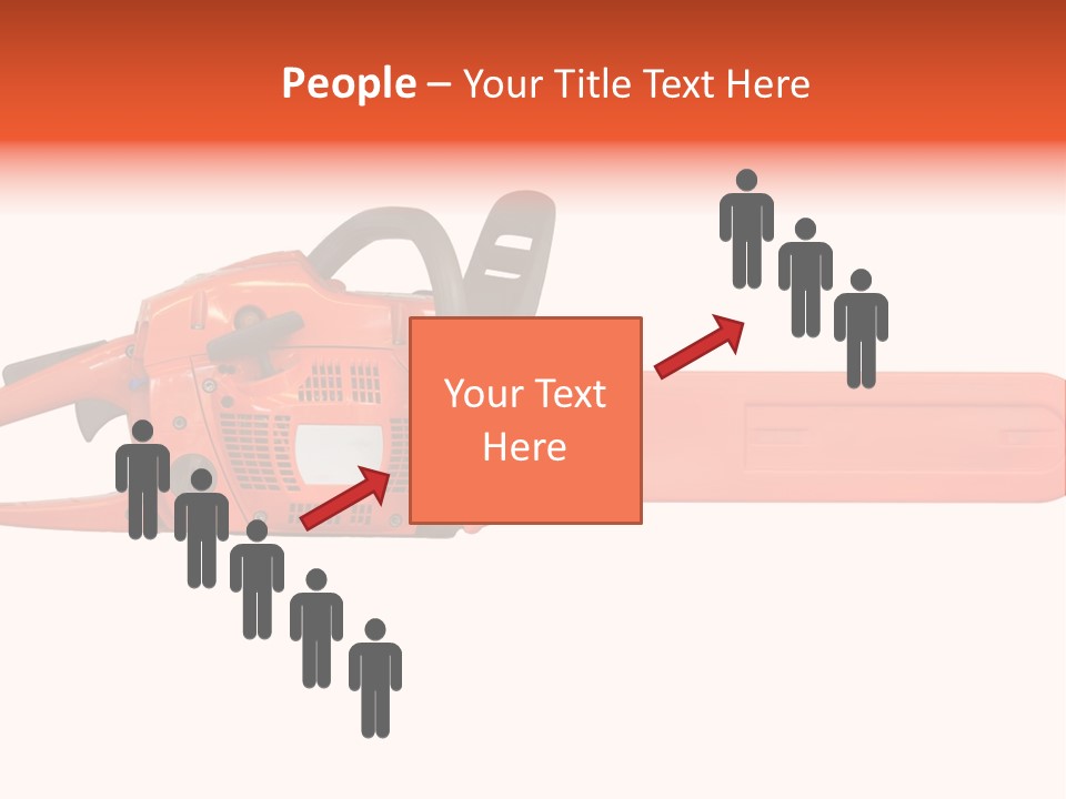 Forest Power Saw Man PowerPoint Template