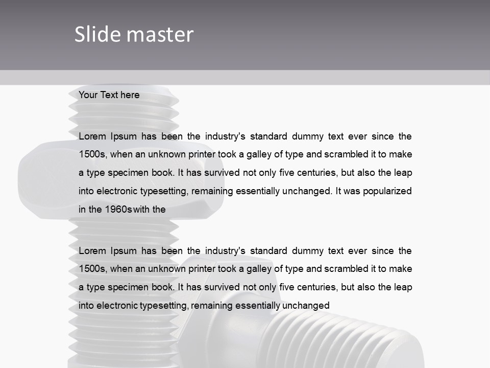Concept Hardware Tighten PowerPoint Template