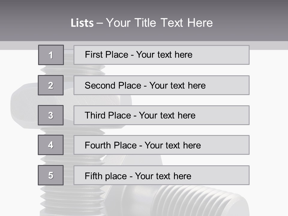 Concept Hardware Tighten PowerPoint Template