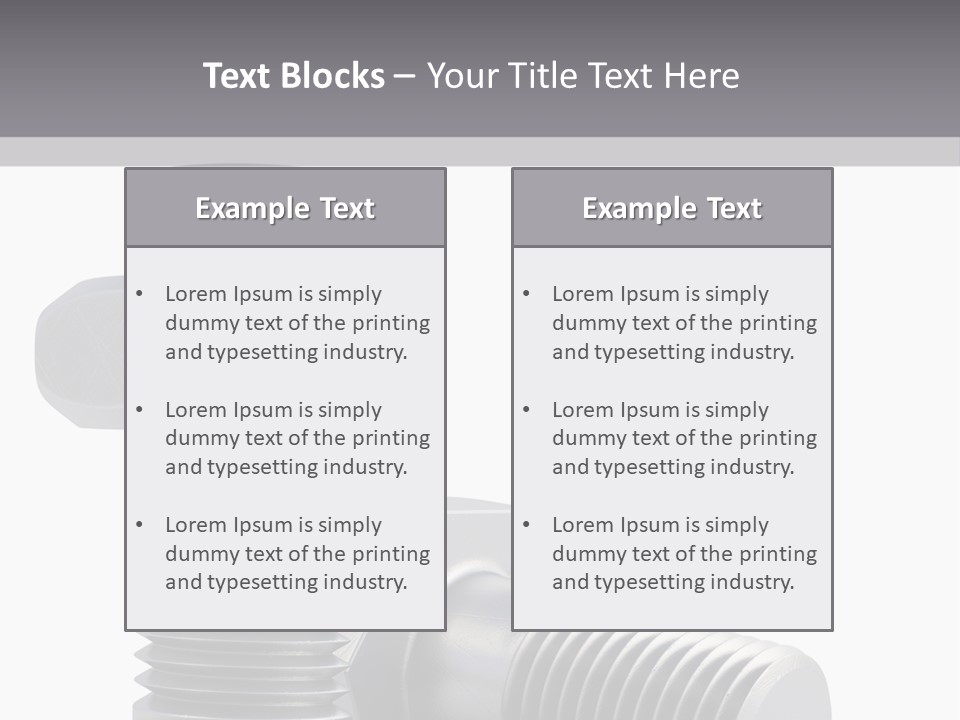 Concept Hardware Tighten PowerPoint Template