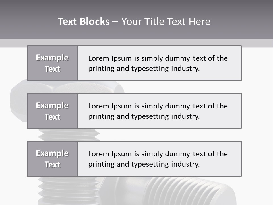 Concept Hardware Tighten PowerPoint Template