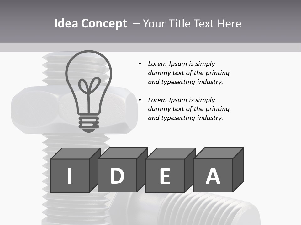 Concept Hardware Tighten PowerPoint Template
