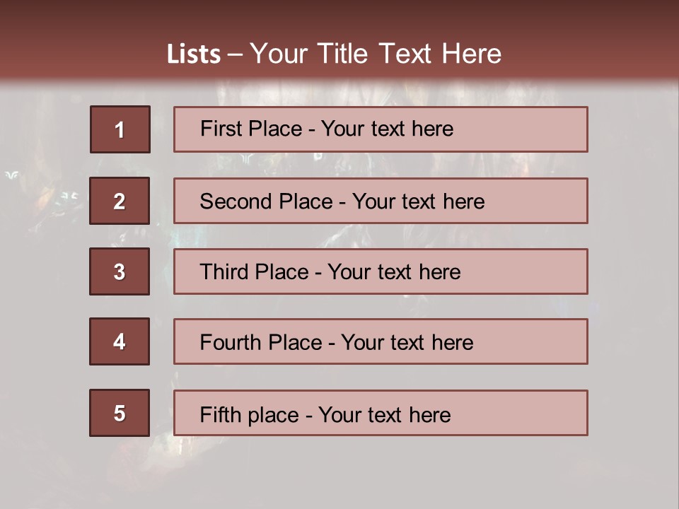 Poster Army Leader PowerPoint Template