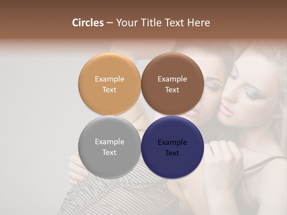 Nude Sweet Kiss PowerPoint Template