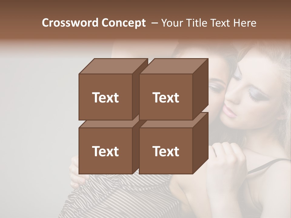 Nude Sweet Kiss PowerPoint Template