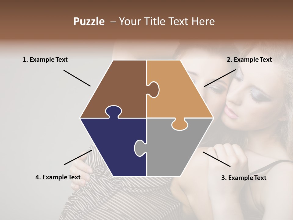 Nude Sweet Kiss PowerPoint Template