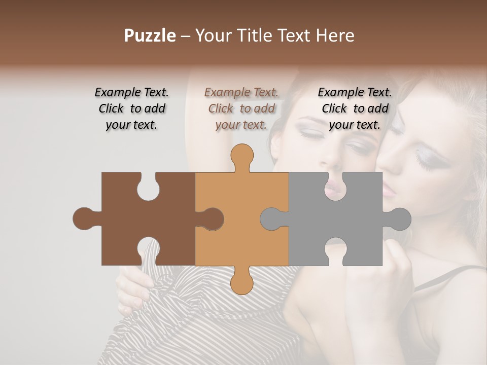 Nude Sweet Kiss PowerPoint Template