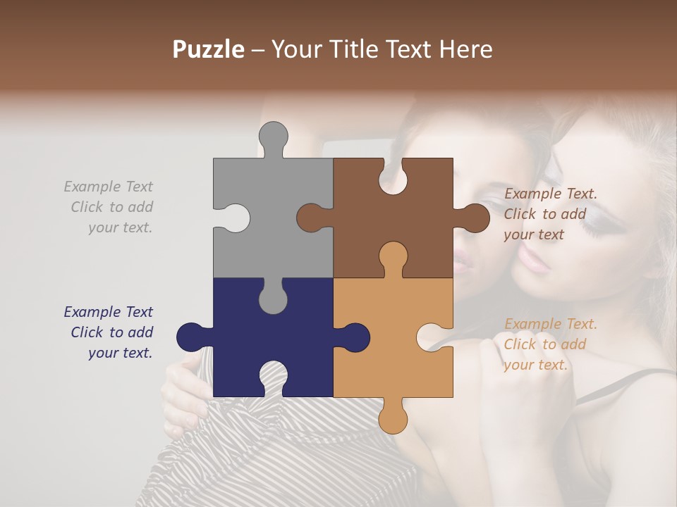 Nude Sweet Kiss PowerPoint Template