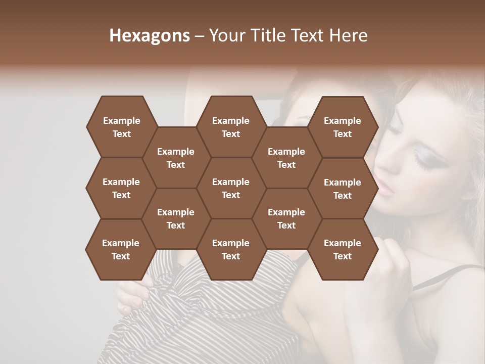 Nude Sweet Kiss PowerPoint Template