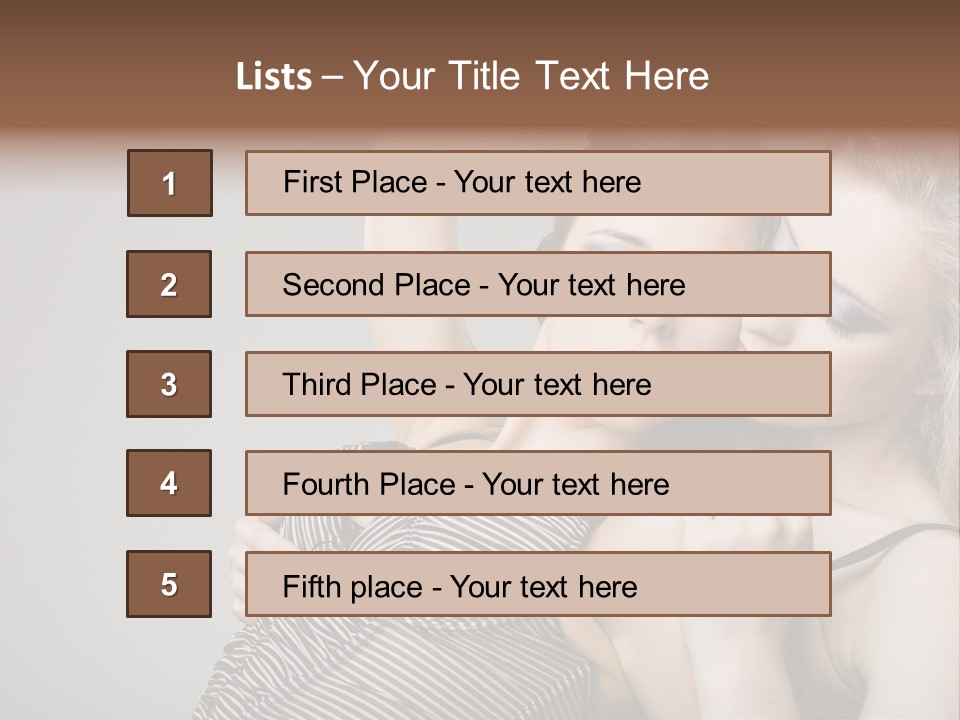 Nude Sweet Kiss PowerPoint Template