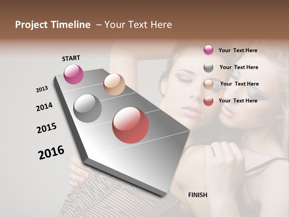 Nude Sweet Kiss PowerPoint Template