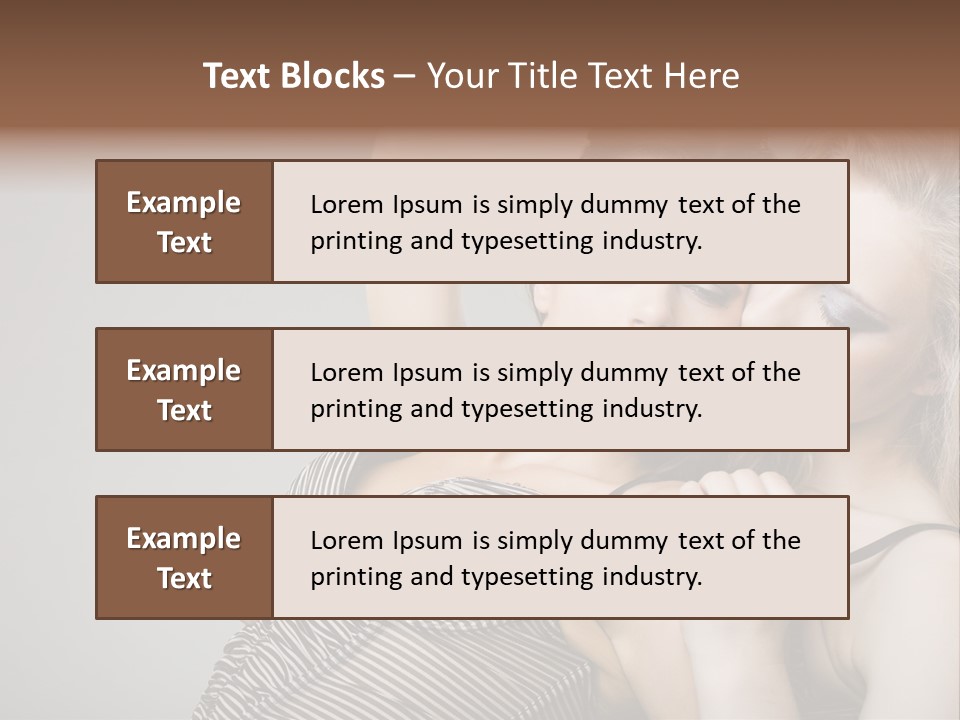 Nude Sweet Kiss PowerPoint Template
