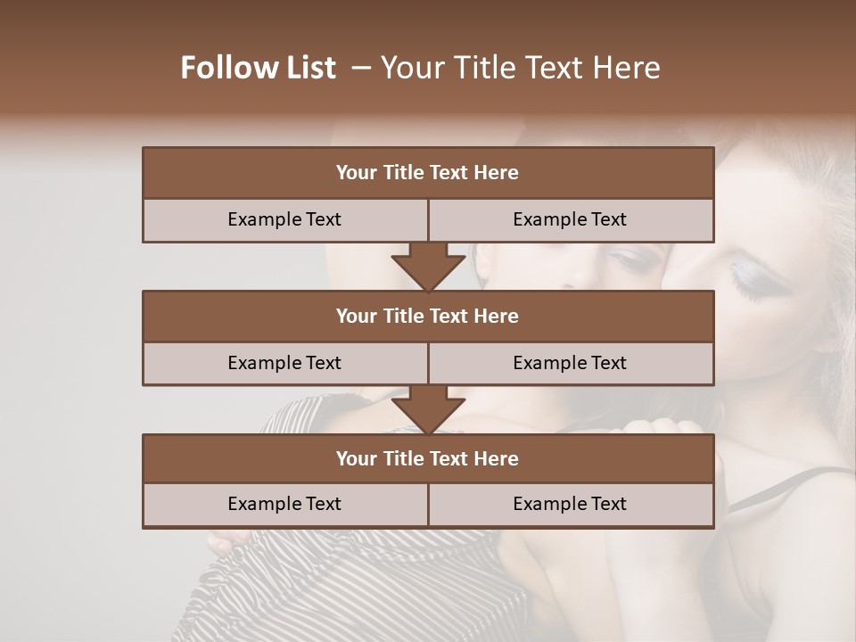 Nude Sweet Kiss PowerPoint Template