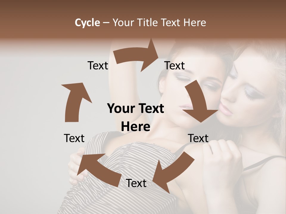Nude Sweet Kiss PowerPoint Template