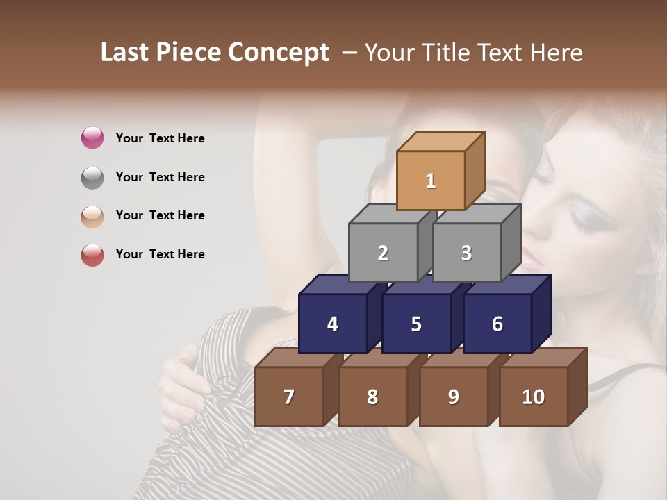 Nude Sweet Kiss PowerPoint Template