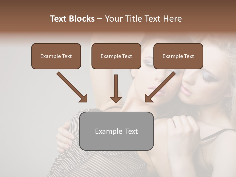 Nude Sweet Kiss PowerPoint Template
