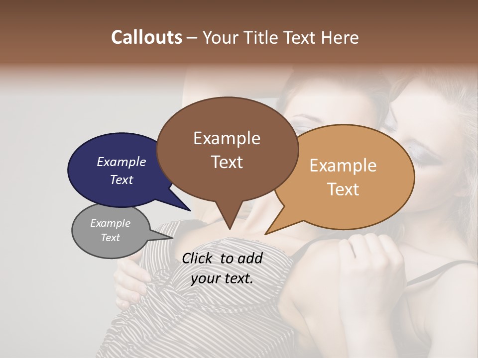 Nude Sweet Kiss PowerPoint Template