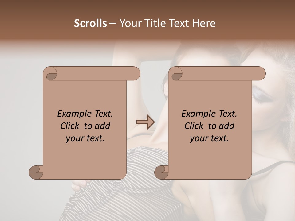 Nude Sweet Kiss PowerPoint Template
