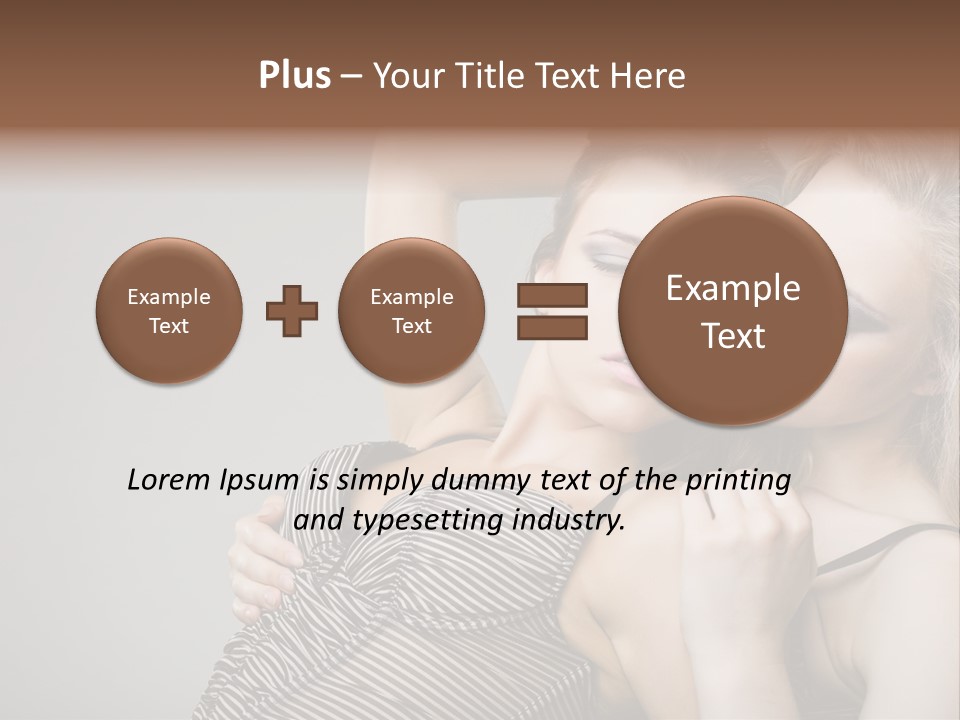 Nude Sweet Kiss PowerPoint Template