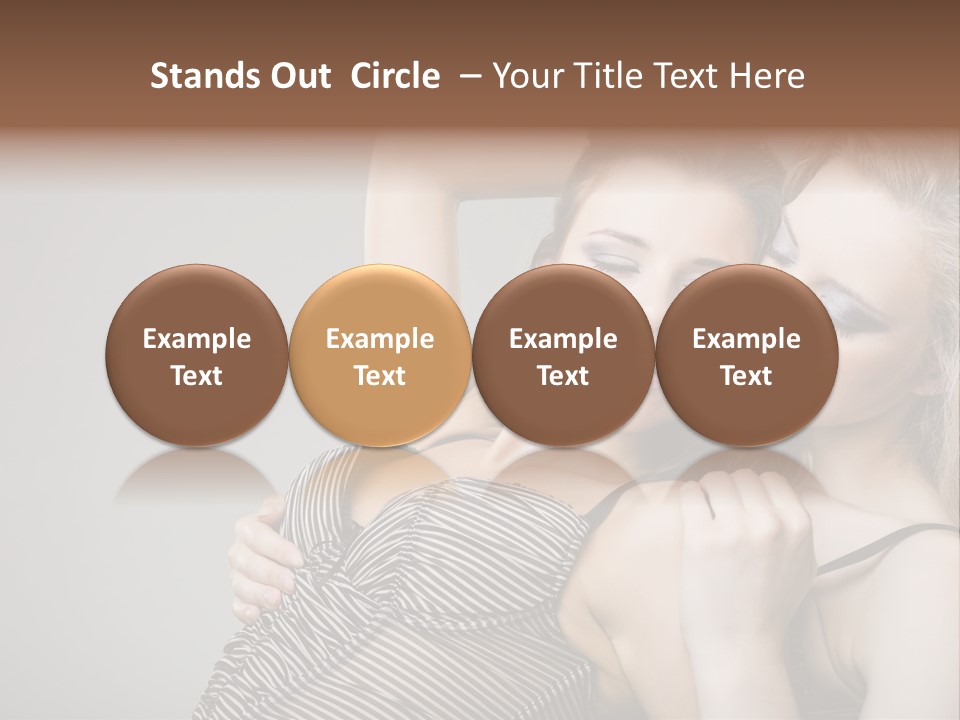 Nude Sweet Kiss PowerPoint Template