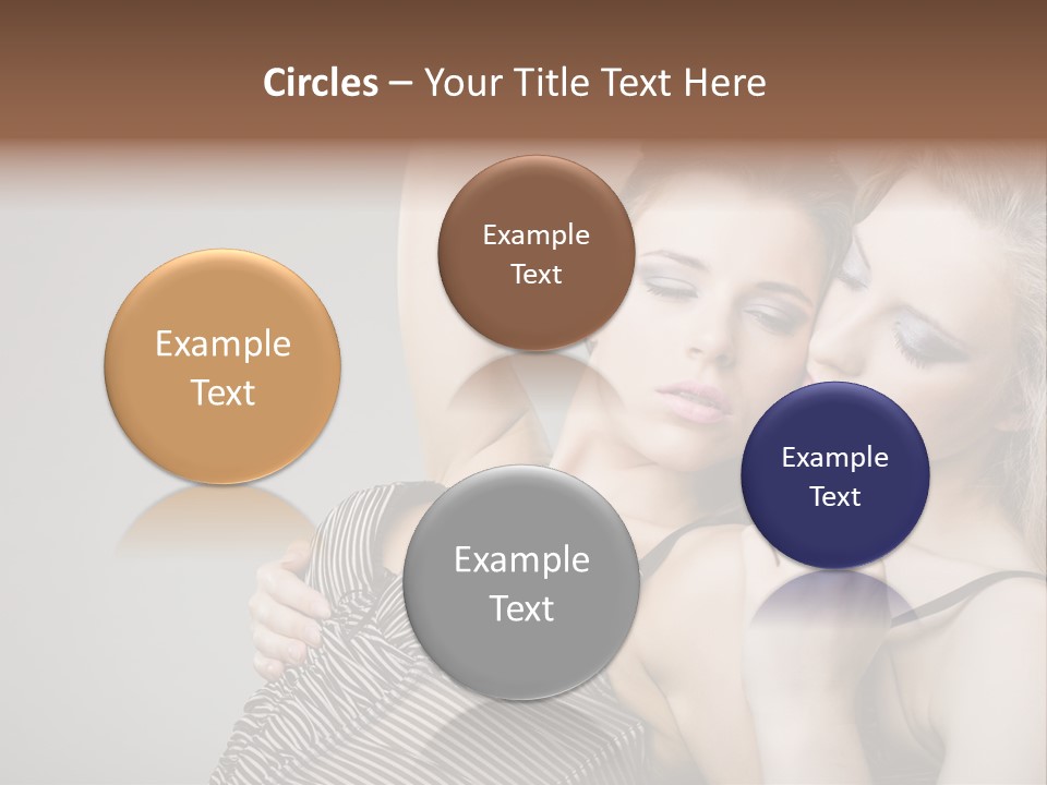 Nude Sweet Kiss PowerPoint Template