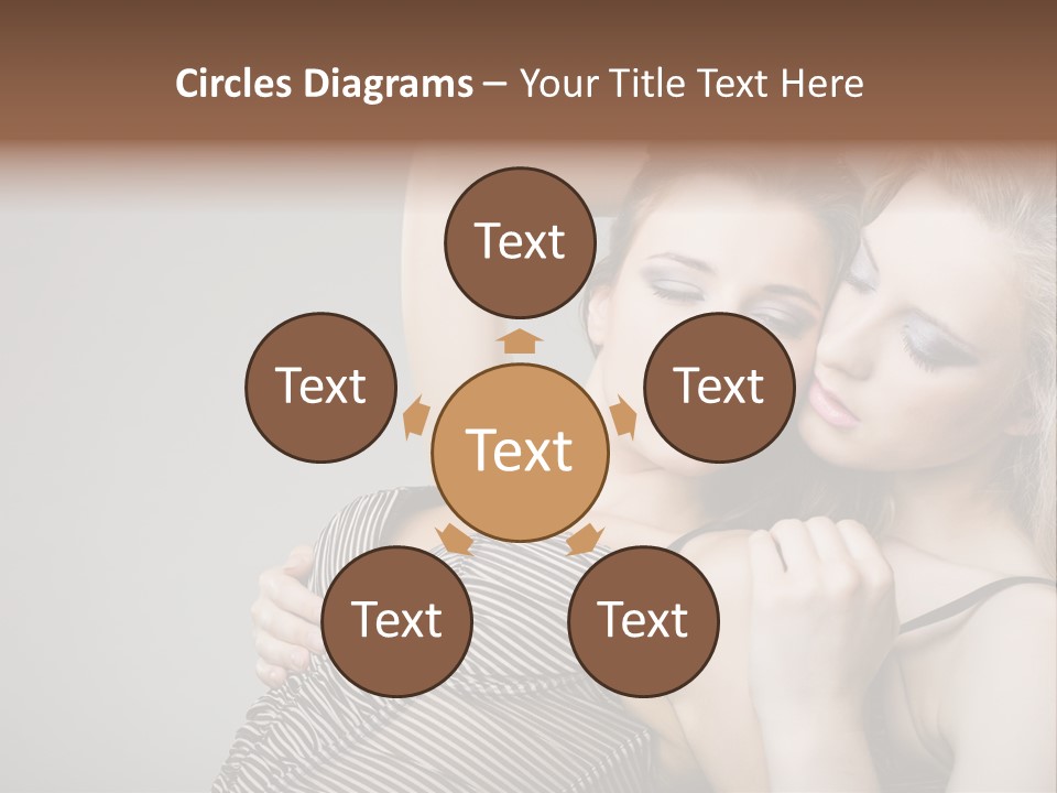 Nude Sweet Kiss PowerPoint Template