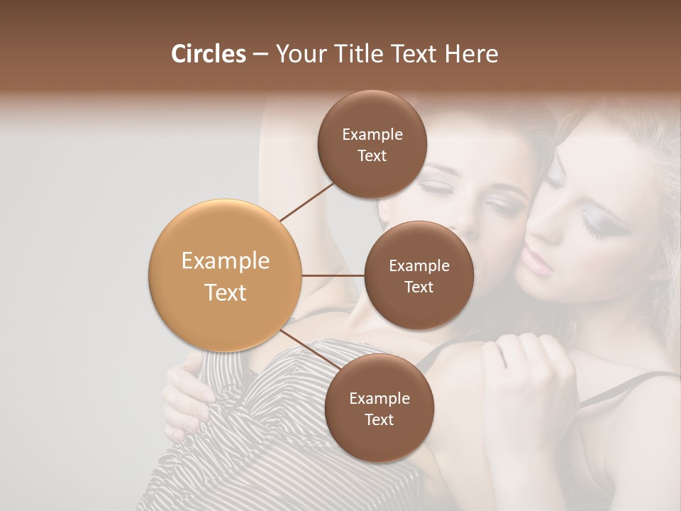 Nude Sweet Kiss PowerPoint Template