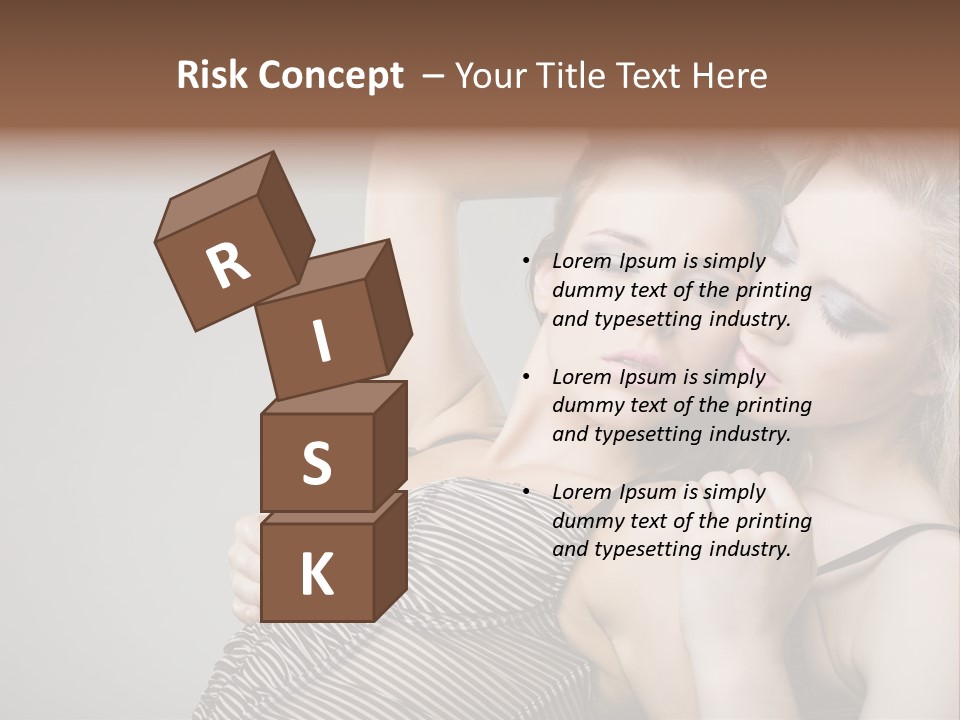 Nude Sweet Kiss PowerPoint Template