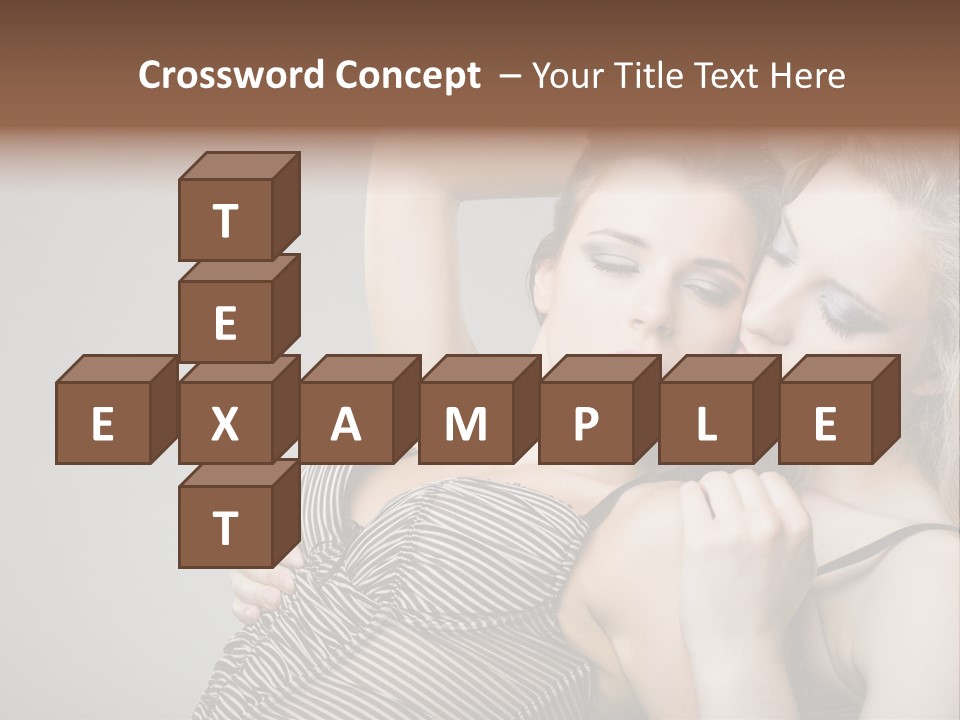 Nude Sweet Kiss PowerPoint Template