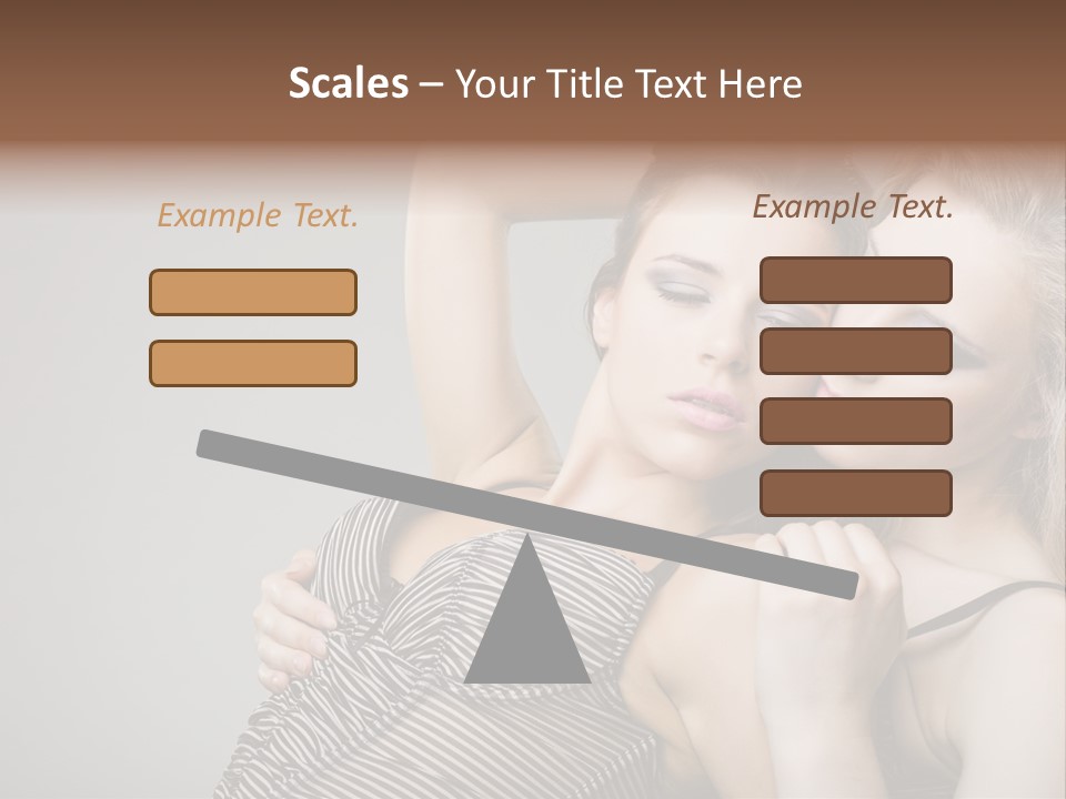 Nude Sweet Kiss PowerPoint Template