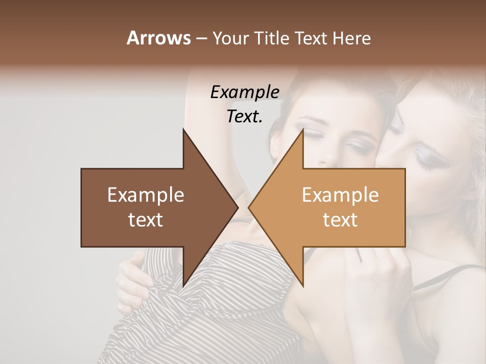 Nude Sweet Kiss PowerPoint Template