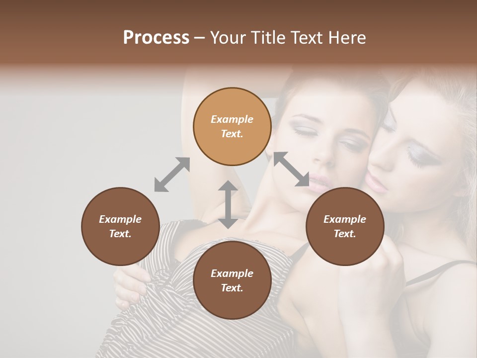 Nude Sweet Kiss PowerPoint Template