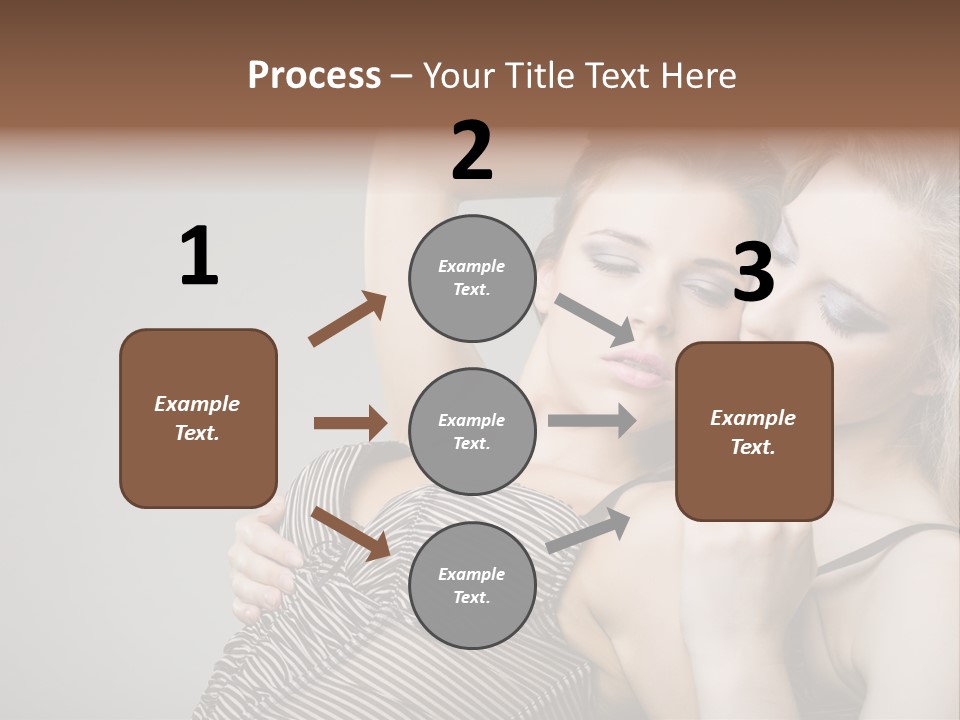 Nude Sweet Kiss PowerPoint Template