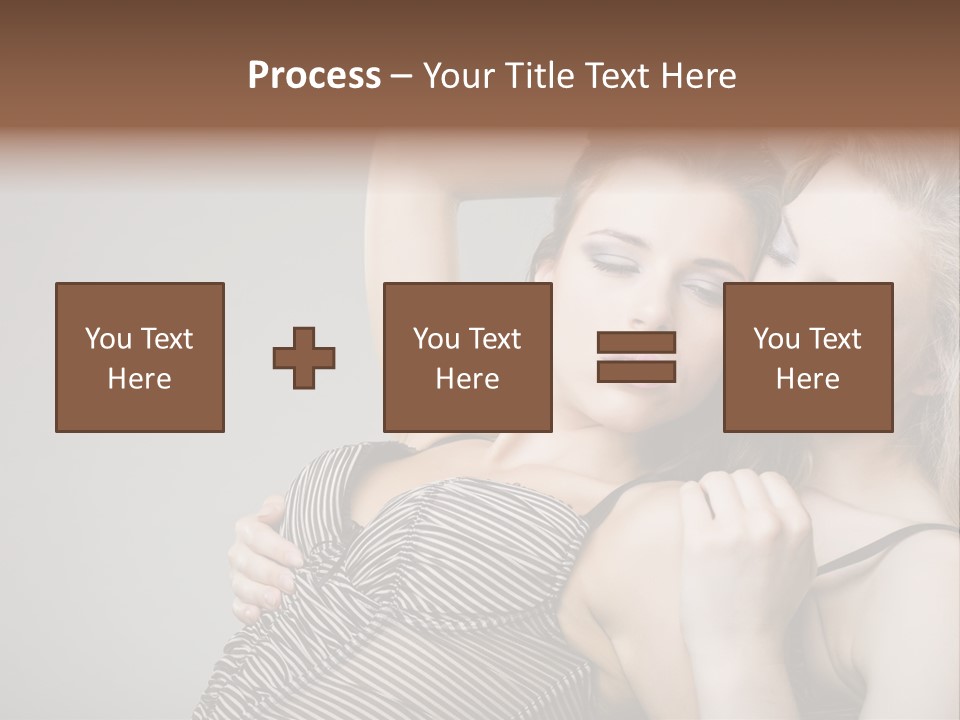 Nude Sweet Kiss PowerPoint Template