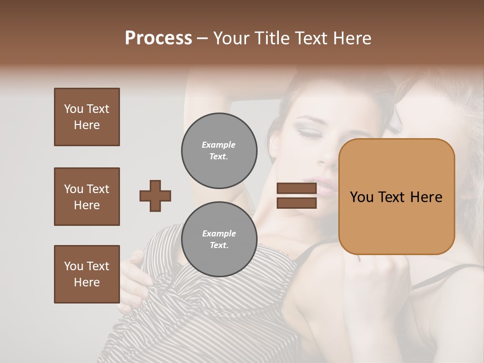 Nude Sweet Kiss PowerPoint Template