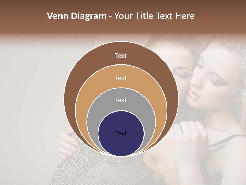 Nude Sweet Kiss PowerPoint Template