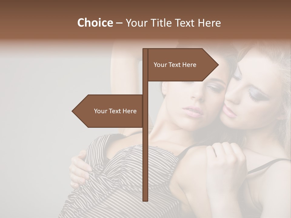 Nude Sweet Kiss PowerPoint Template