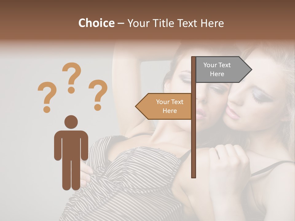 Nude Sweet Kiss PowerPoint Template