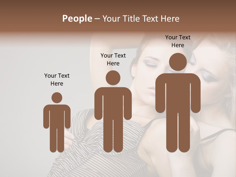 Nude Sweet Kiss PowerPoint Template