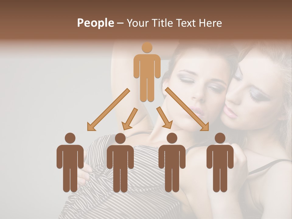 Nude Sweet Kiss PowerPoint Template
