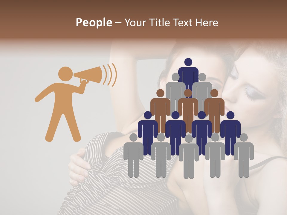 Nude Sweet Kiss PowerPoint Template