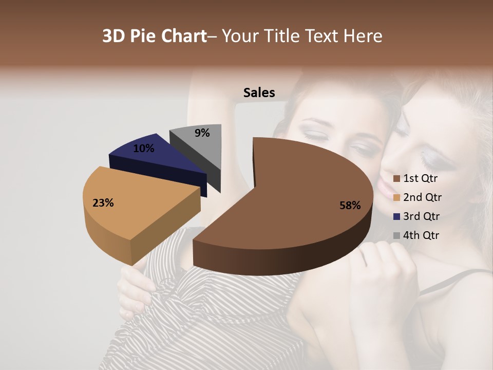 Nude Sweet Kiss PowerPoint Template