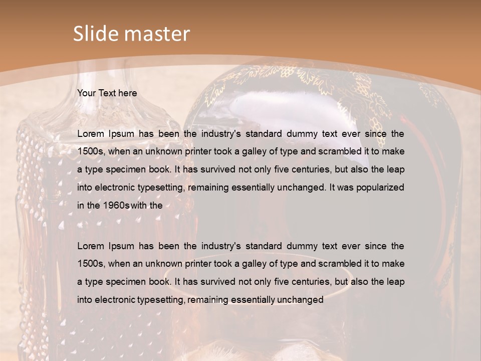 Bar Table Life PowerPoint Template